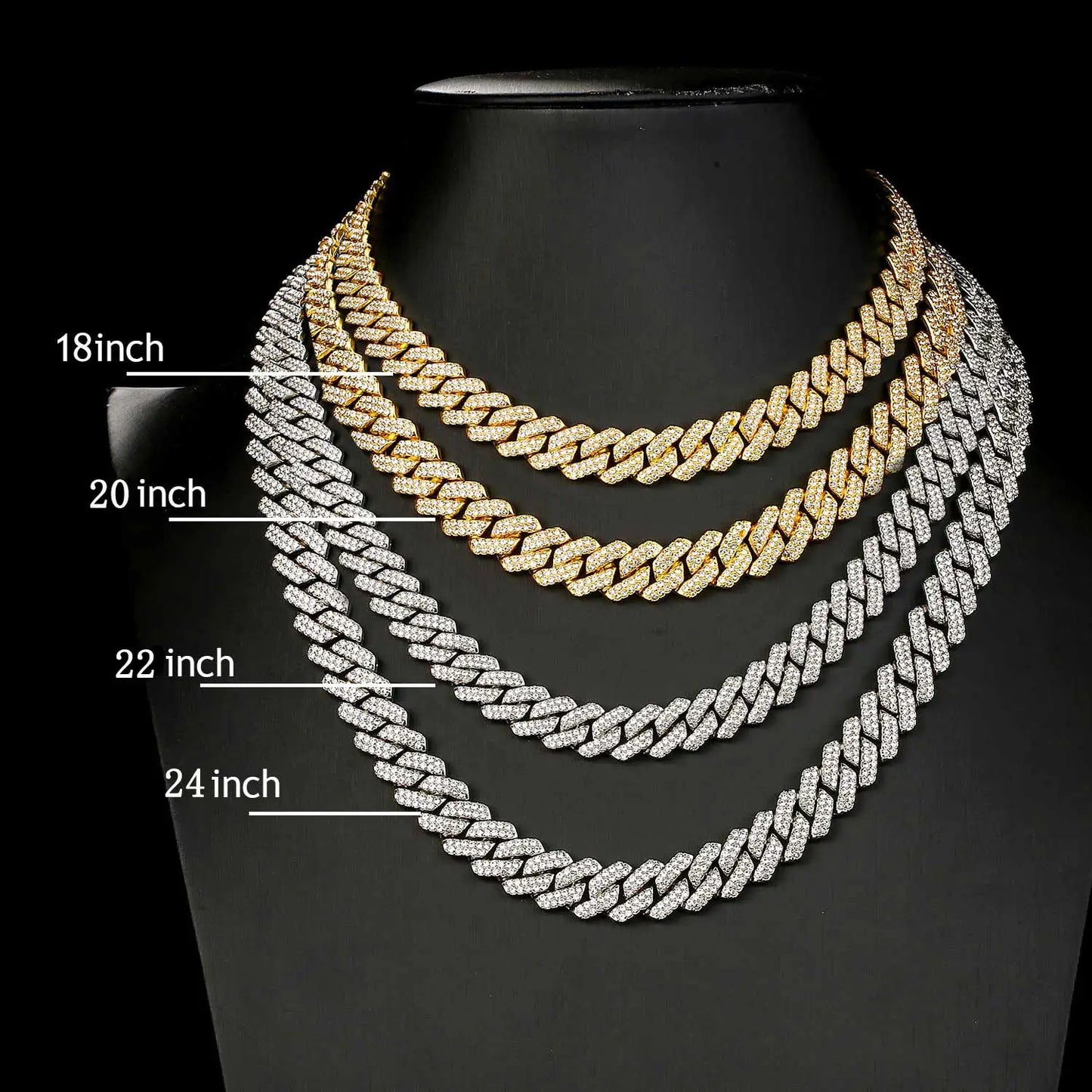 Cuban Chain and Bracelet Zirconia